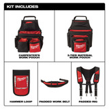 Milwaukee 48-22-8120 Contractor Work Belt with Suspension Rig