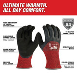 Milwaukee 48-73-7944B 12-Pack Cut Level 4 Winter Dipped Gloves - XXL