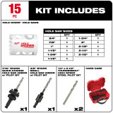 Milwaukee 49-22-4175 HOLE DOZER General-Purpose Hole Saw Kit - 15PC