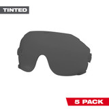 Milwaukee 48-73-1452 5pk Tinted Eye Visor Replacement Lenses