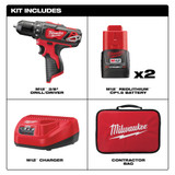 Milwaukee 2407-22 M12 3/8 in. Drill/Driver Kit