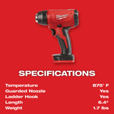 Milwaukee 2688-20 M18 Compact Heat Gun