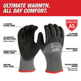 Milwaukee 48-73-7954B 12-Pack Cut Level 5 Winter Dipped Gloves - XXL