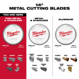 Milwaukee 48-40-4510 14 in. 90 Tooth Dry Cut Carbide Tipped Circular Saw Blade