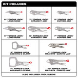 Milwaukee 48-22-3690 10Pc TORQUE LOCK Locking Pliers Kit