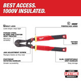 Milwaukee 48-22-4218 18 in. Fiberglass Bolt Cutter with PIVOTMOVE Rotating Handles