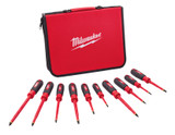 Milwaukee 48-22-2210 10 pc. 1000V Insulated Screwdriver Set w/ EVA Foam Case