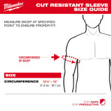 Milwaukee 48-73-9050B 16" Cut Level 5 Protective Sleeves - 12PK