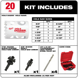 Milwaukee 49-22-4170 HOLE DOZER Bi-Metal Hole Saw Kit - 20PC
