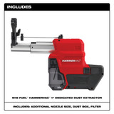 Milwaukee 2912-DE M18 FUEL HAMMERVAC 1" Dedicated Dust Extractor