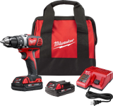 Milwaukee 2606-22CT M18 Compact 1/2 in. Drill Driver Kit w/ Compact Batteries