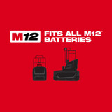 Milwaukee 2457-21 M12 Cordless 3/8 in. Ratchet Kit