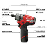 Milwaukee 2402-22 M12 FUEL 2SPD Screwdriver Kit