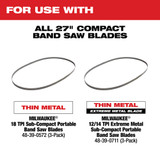 Milwaukee 2429-21XC M12 Cordless Sub-Compact Band Saw Kit