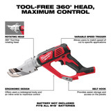 Milwaukee 2637-20 M18 Cordless 18 Gauge Single Cut Shear
