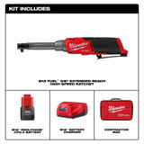 Milwaukee 2569-21 M12 FUEL 3/8" Extended Reach High Speed Ratchet Kit