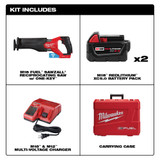 Milwaukee 2822-22 M18 FUEL SAWZALL Recip Saw w/ ONE-KEY - 2 Battery XC5.0 Kit