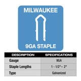 Milwaukee 2843-22 M18 FUEL Utility Fencing Stapler Kit