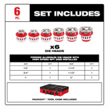 Milwaukee 48-36-1060 1/2"-2" HIGH SPEED NPT Portable Pipe Threading Forged Aluminum Die Head Kit