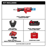 Milwaukee 2672-21 M18 FORCE LOGIC Cable Cutter Kit with 750 MCM Cu Jaws