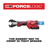 Milwaukee 2678-22 M18 FORCE LOGIC 6T Utility Crimper Kit with D3 Grooves Snub Nose