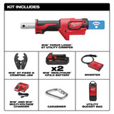Milwaukee 2678-22O M18�FORCE LOGIC 6T Utility Crimping Kit with D3 Grooves and Fixed O Die