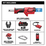 Milwaukee 2678-22BG M18�FORCE LOGIC 6T Utility Crimping Kit with D3 Grooves and Fixed BG Die