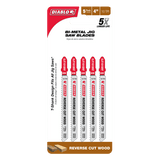 Diablo 4 inch, 10TPI Bi-Metal Jig Saw Blade - 5 pack - DJT101BRF5