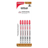 Diablo DJT308BFP5 4-5/8 in. 13 TPI Bi-Metal T-Shank Jig Saw Blades for Ultra Fine Finish Cuts in Wood (5-Pack)