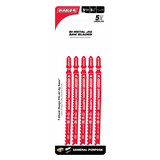 Diablo 5-1/4 inch, 5/10TPI Bi-Metal Jig Saw Blade for General Purpose Cuts - 5 Pack - DJT345XF5