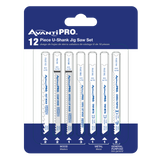 AvantiPRO PJU12BC U-Shank Jig Saw Blade Set for Wood & Metal (12-pieces)