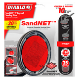 Diablo DND090180H25G 9 in. 180 Grit (Fine) Drywall SandNET Discs (25-Pack)