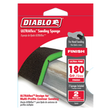 Diablo DFPFLEXUFN02G ULTRAflex 180-Grit (Ultra Fine) Sanding Sponge (2-Piece)