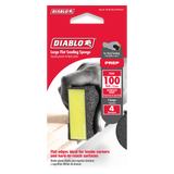 Diablo DFBLBLOFIN04G Large Flat 100-Grit (Fine) Sanding Sponge (4-Pack)