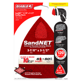 Diablo DNTCAT120H05G 3-7/8 in. x 5-1/2 in. 120-Grit (Fine) CAT/Mouse SandNET Reusable Sanding Sheets (5-Piece)