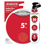 Diablo DCD050080P05G 5 in. 80 Grit (Coarse) ROS StickFast Discs (5-Pack)