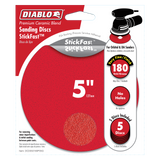 Diablo DCD050180P05G 5 in. 180 Grit (Very Fine) ROS StickFast Discs (5-Pack)