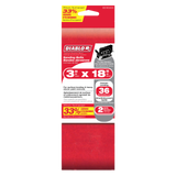 Diablo DCB318036S02G 3 in. x 18 in. Sanding Belt 36 Grit (2-Pack)