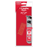 Diablo DCS323060S10G 1/3 Sheet (9 in. x 3-2/3 in.) 60-Grit (Coarse) Sanding Sheet (10-Piece)
