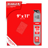 Diablo DCS911150S20G 9 in. x 11 in. 150-Grit (Fine) Sanding Sheet (20-Pack)