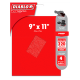 Diablo DCS911320S04G 9 in. x 11 in. 320-Grit (Ultra Fine) Sanding Sheet (4-Pack)