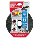 Diablo DCX070080B01F 7 in. Steel Demon Flap Disc 80 Grit with Hub