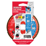 Diablo DCX045080X01F 4-1/2 in. 80-Grit Flap Disc for X-Lock and All Grinders
