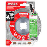 Diablo DDX045CON101C 4-1/2 in. Diamond Continuous Masonry Cut-Off with X-LOCK arbor