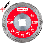 Diablo DDX050CON101C 5 in. Diamond Continuous Masonry Cut-Off with X-LOCK arbor