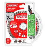 Diablo DMADT0450 4-1/2 in. Diamond Turbo Cut-Off Discs for Masonry