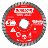 Diablo DMADT0500 5 in. Diamond Turbo Cut-Off Discs for Masonry