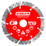 Diablo DMADST0600 6 in. Diamond Segmented Turbo Cut-Off Discs for Masonry