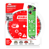 Diablo DMADS1400 14 in. Diamond Segmented Cut-Off Discs for Masonry