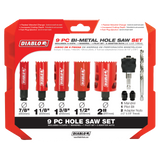 Diablo DHS09SGP 9 pc General Purpose Bi-Metal Hole Saw Set
